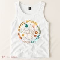 Special Education Autism Accept Equality Hippie Tank Top thumb 2