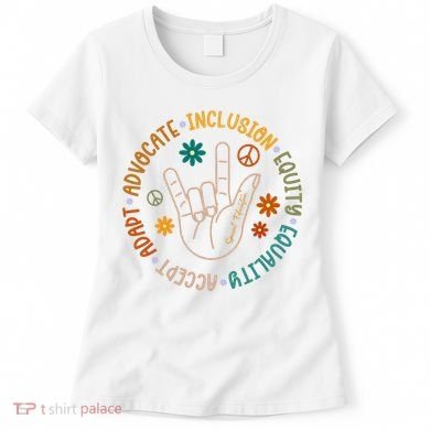 Special Education Autism Accept Equality Hippie Women's T-Shirt