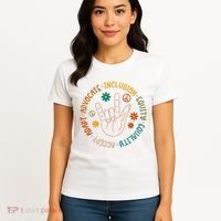 Special Education Autism Accept Equality Hippie Women's T-Shirt thumb 4