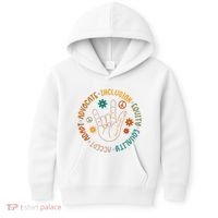 Special Education Autism Accept Equality Hippie Kids Hoodie thumb 0