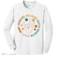 Special Education Autism Accept Equality Hippie Kids Long Sleeve Shirt thumb 0