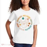 Special Education Autism Accept Equality Hippie Kids T-Shirt thumb 2