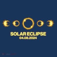 Solar Eclipse April 08 2024 USA-Made Doggie Bandana thumb 2