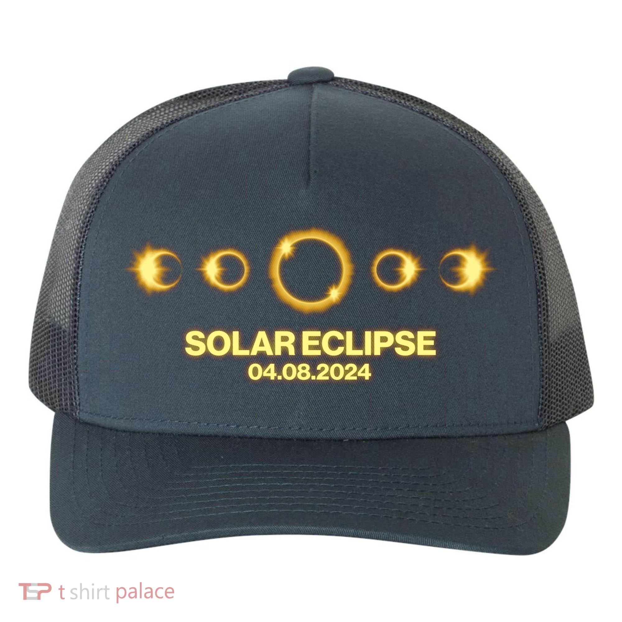 Solar Eclipse April 08 2024 Yupoong Adult 5-Panel Trucker Hat