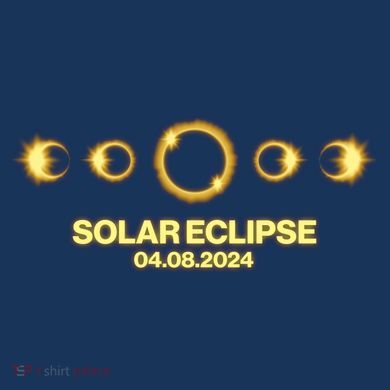 Solar Eclipse April 08 2024 Yupoong Adult 5-Panel Trucker Hat