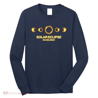 Solar Eclipse April 08 2024 Long Sleeve Shirt