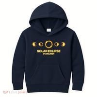 Solar Eclipse April 08 2024 Kids Hoodie thumb 0