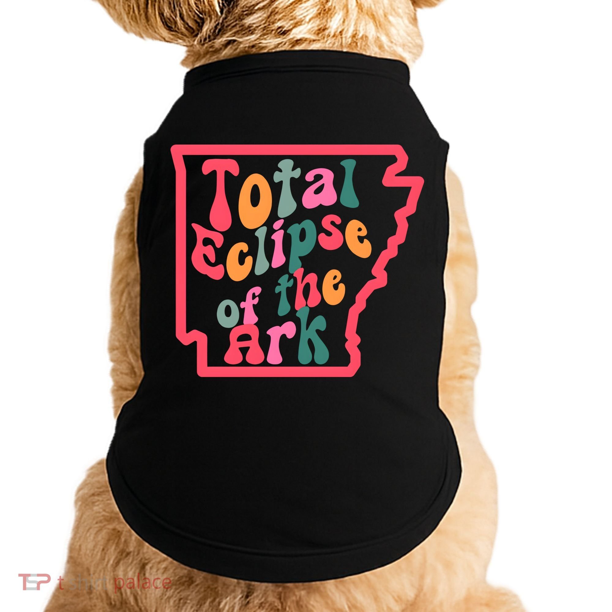 Solar Eclipse Arkansas Map Doggie Tank