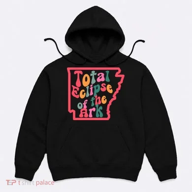 Solar Eclipse Arkansas Map Hoodie