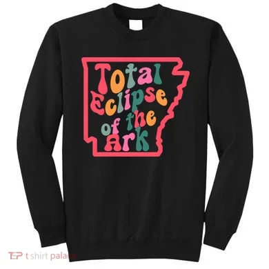 Solar Eclipse Arkansas Map Sweatshirt