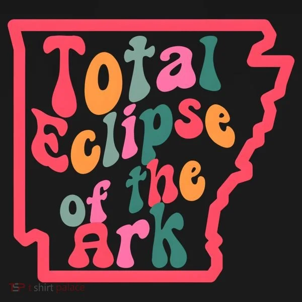 Solar Eclipse Arkansas Map Sweatshirt