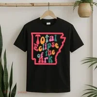 Solar Eclipse Arkansas Map T-Shirt thumb 2