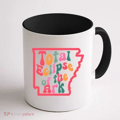 Solar Eclipse Arkansas Map Coffee Mug back