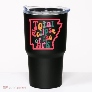 Solar Eclipse Arkansas Map Tumbler
