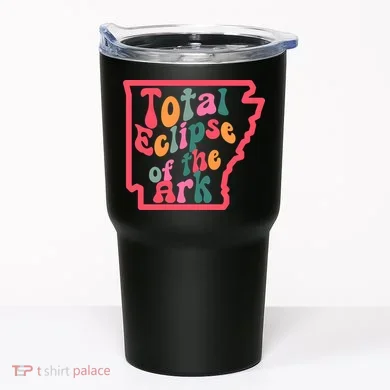 Solar Eclipse Arkansas Map Tumbler
