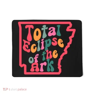Solar Eclipse Arkansas Map Mousepad