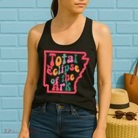 Solar Eclipse Arkansas Map Women's Tank Top thumb 2