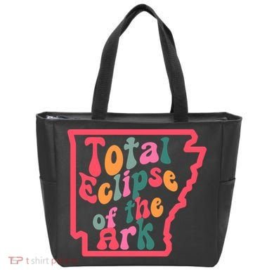 Solar Eclipse Arkansas Map Tote Bag
