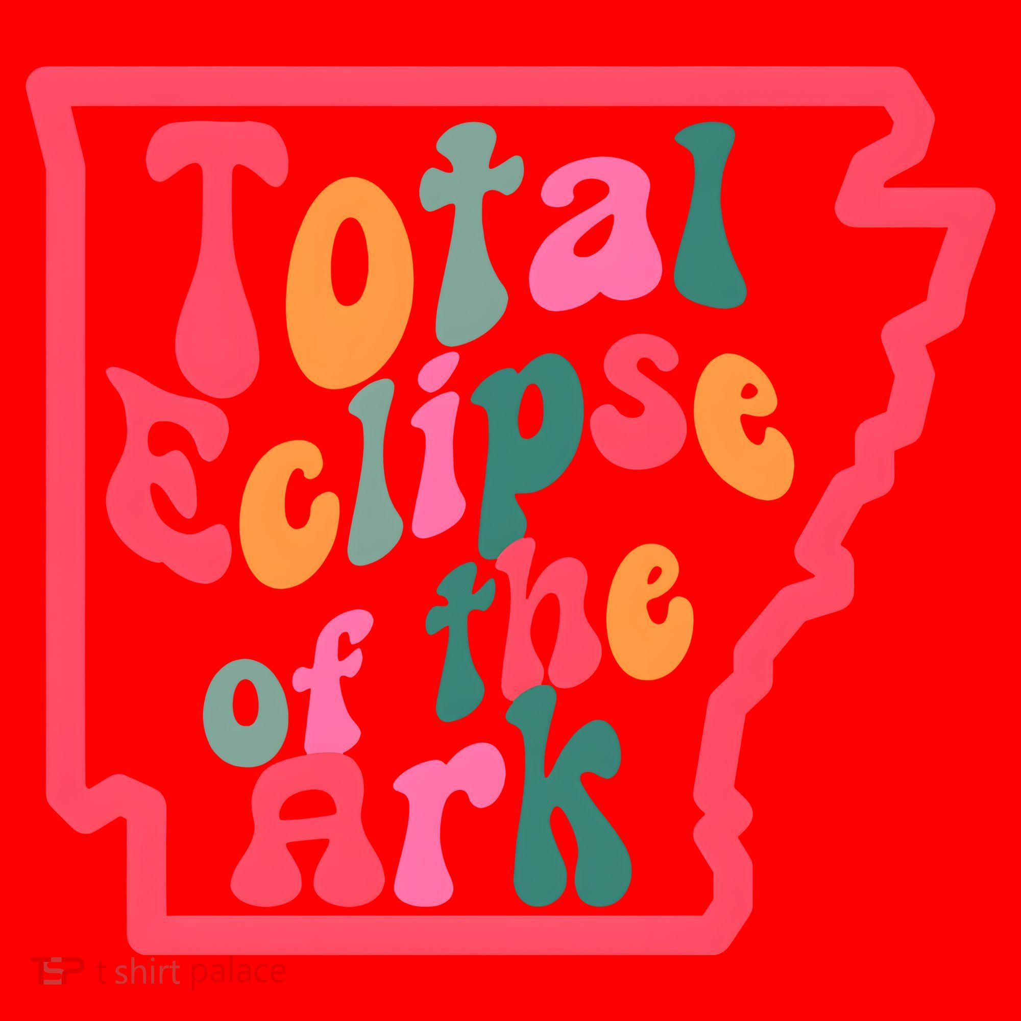 Solar Eclipse Arkansas Map Santa Hat