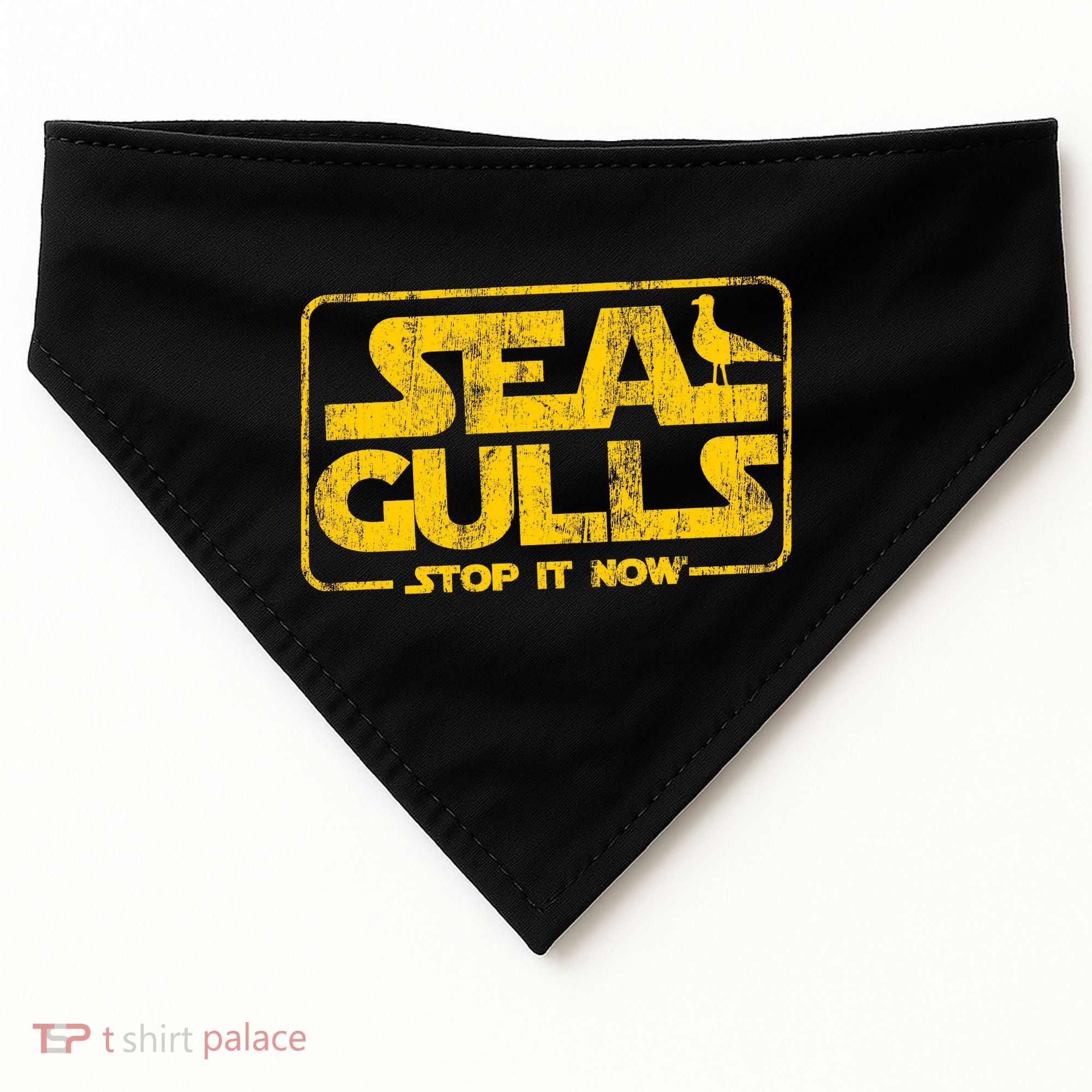 Seagulls Stop it Now USA-Made Doggie Bandana