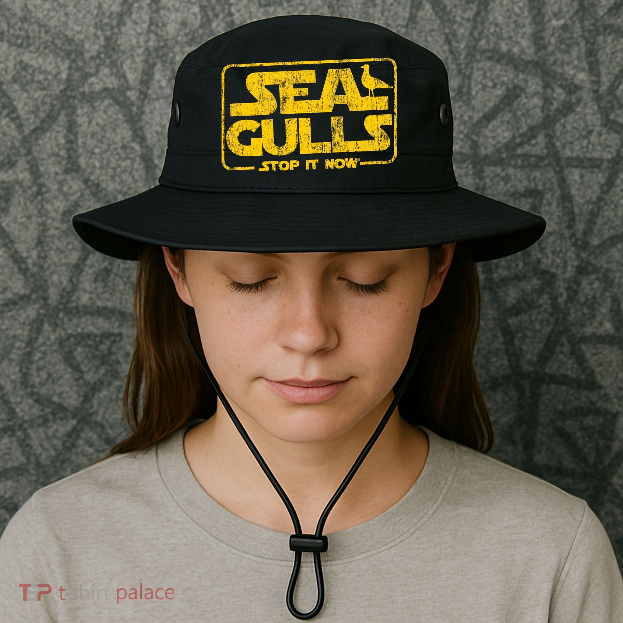 Seagulls Stop it Now Bucket Hat