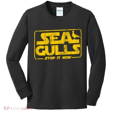 Seagulls Stop it Now Kids Long Sleeve Shirt
