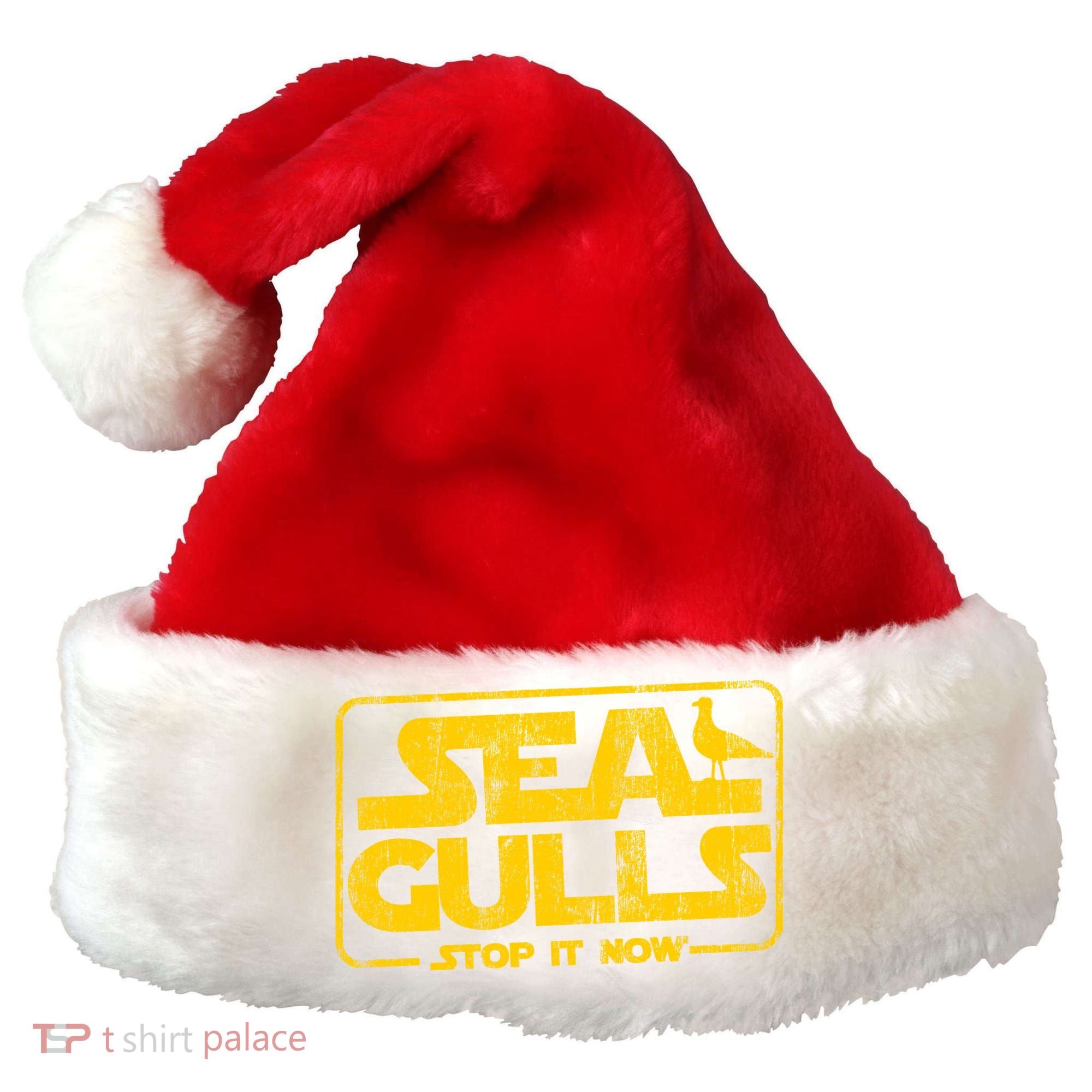 Seagulls Stop it Now Santa Hat