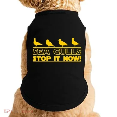 Seagulls Stop it Now Funny Meme Doggie Tank