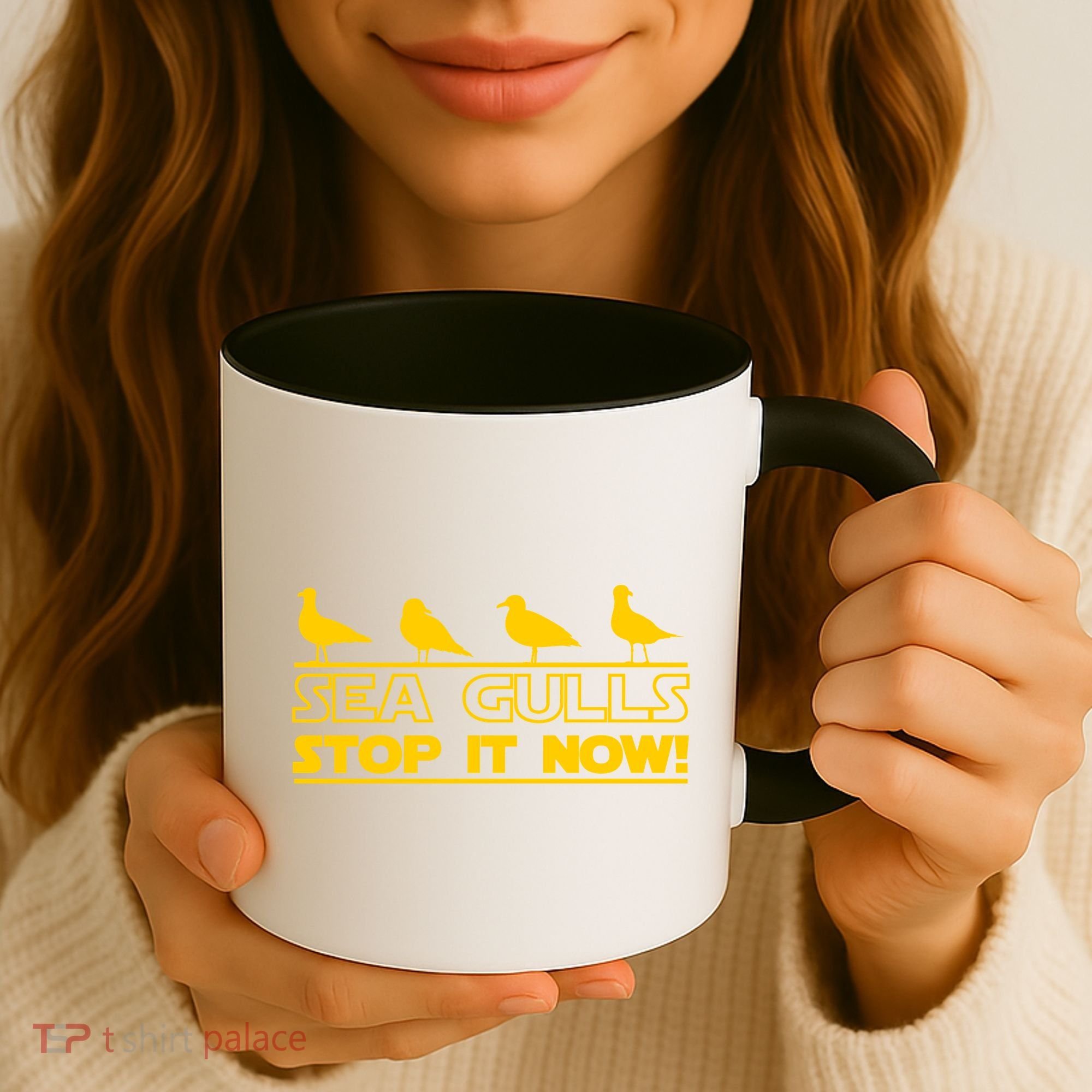 Seagulls Stop it Now Funny Meme Coffee Mug