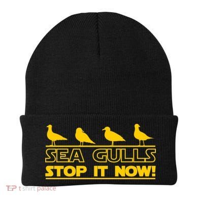 Seagulls Stop it Now Funny Meme Beanie