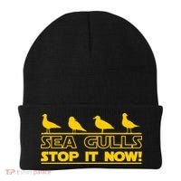 Seagulls Stop it Now Funny Meme Beanie thumb 0