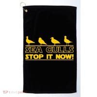 Seagulls Stop it Now Funny Meme Golf Towel thumb 0