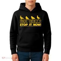 Seagulls Stop it Now Funny Meme Kids Hoodie thumb 4