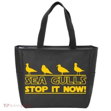Seagulls Stop it Now Funny Meme Bag