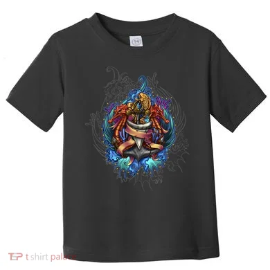 Seahorse Anchor Crest Toddler T-Shirt