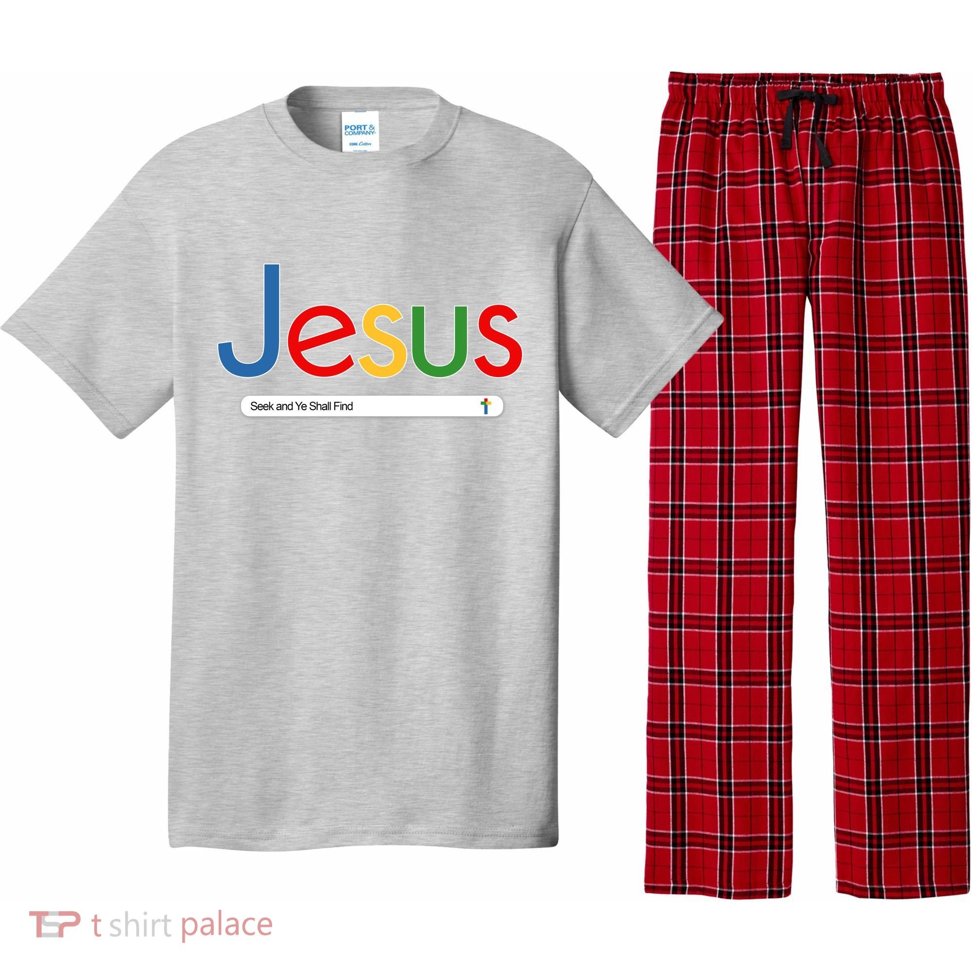 Search Jesus Seek And Ye Shall Find Pajama Set