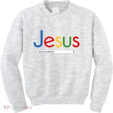 Search Jesus Seek And Ye Shall Find Kids Sweatshirt