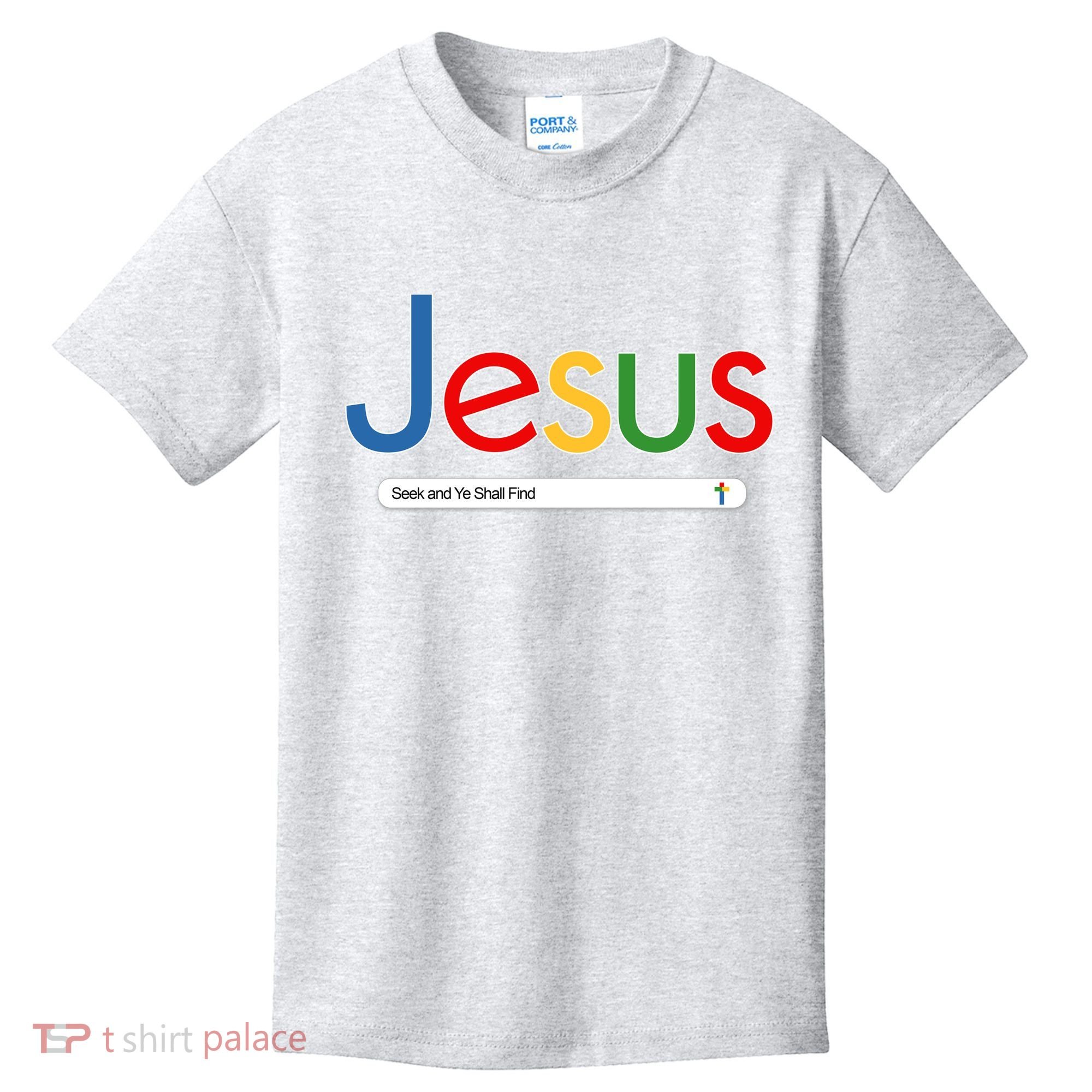 Search Jesus Seek And Ye Shall Find Kids T-Shirt