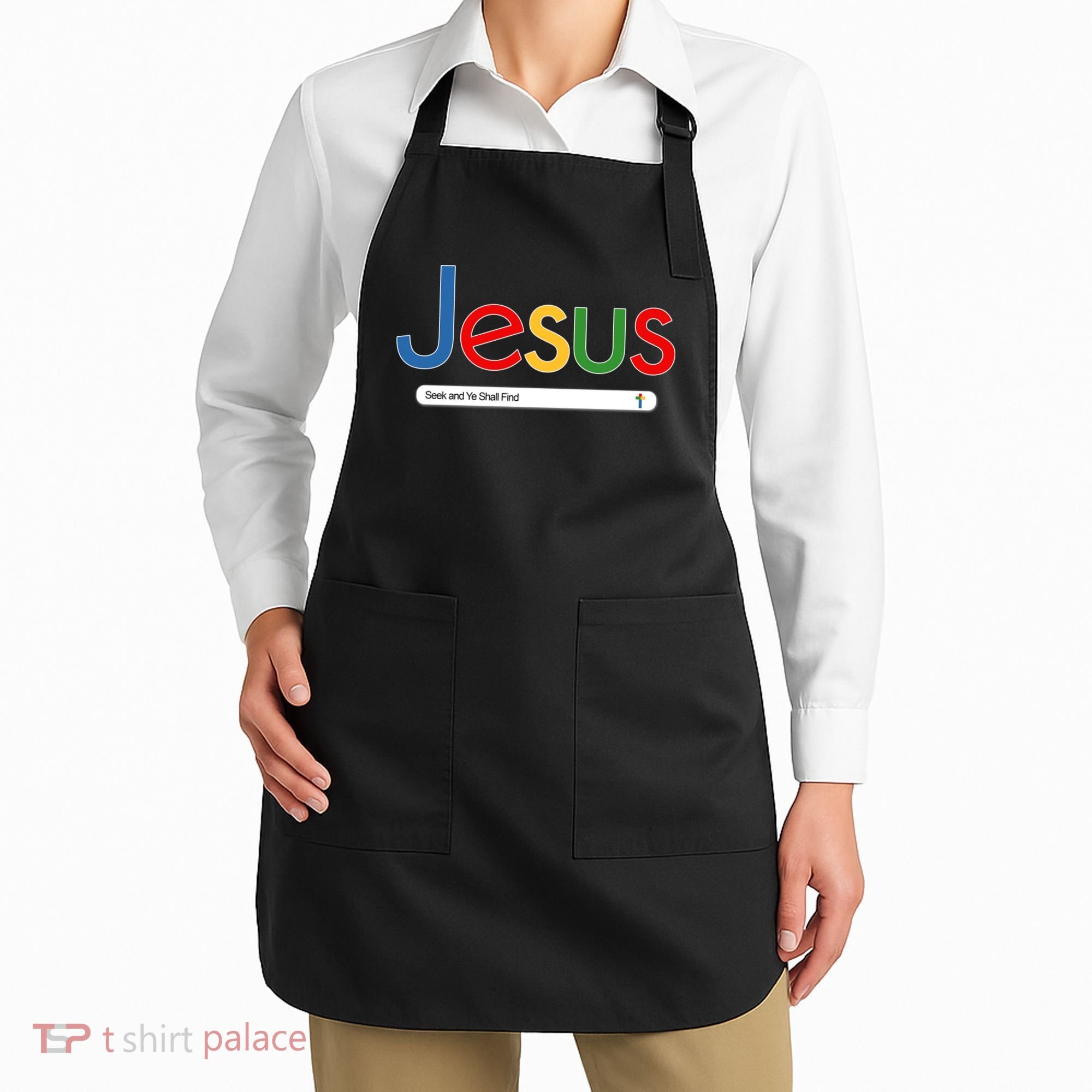 Search Jesus Seek And Ye Shall Find Apron