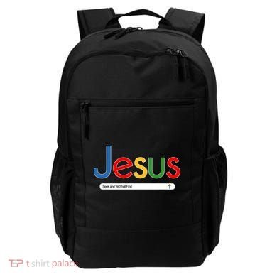 Search Jesus Seek And Ye Shall Find Backpack