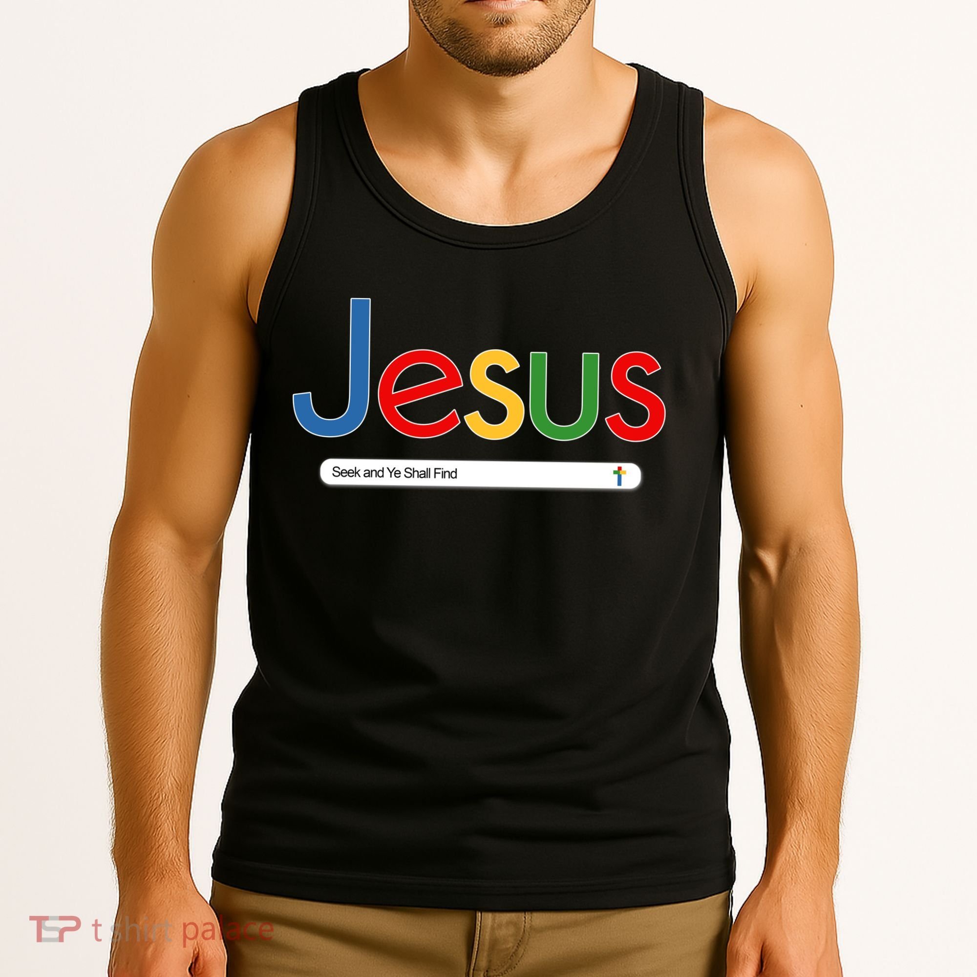 Search Jesus Seek And Ye Shall Find Tank Top