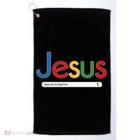 Search Jesus Seek And Ye Shall Find Golf Towel thumb 0