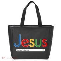 Search Jesus Seek And Ye Shall Find Tote Bag thumb 0