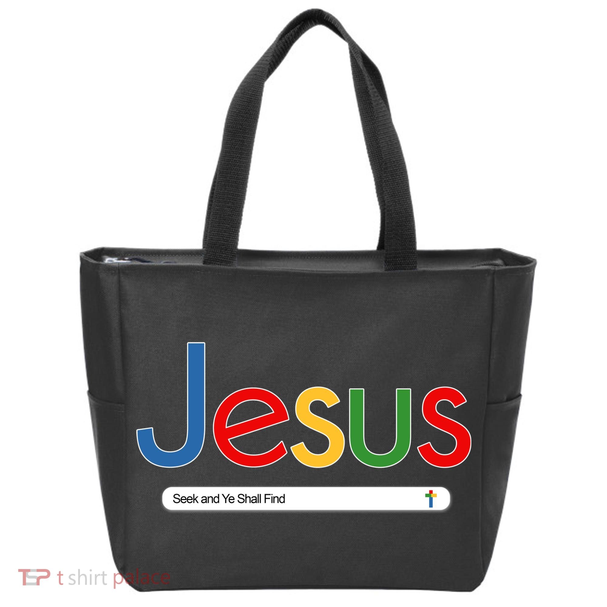 Search Jesus Seek And Ye Shall Find Tote Bag
