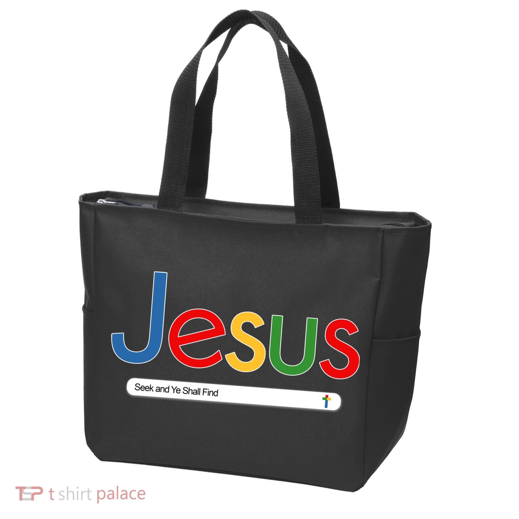 Search Jesus Seek And Ye Shall Find Tote Bag