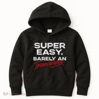 Super Easy Barely An Inconvenience Funny Pitch Meeting Kids Hoodie thumb 0