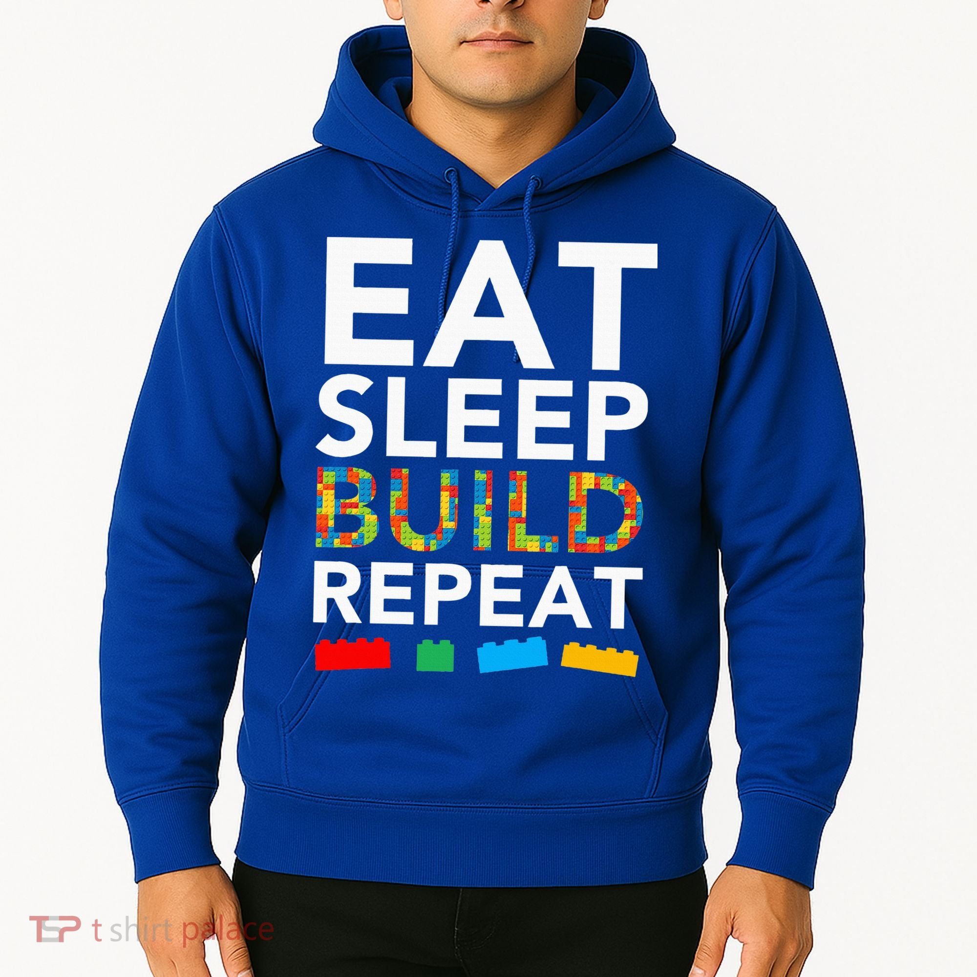 Sleep Eat Build Repeat Building Blocks Hoodie