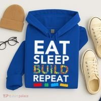 Sleep Eat Build Repeat Building Blocks Hoodie thumb 4