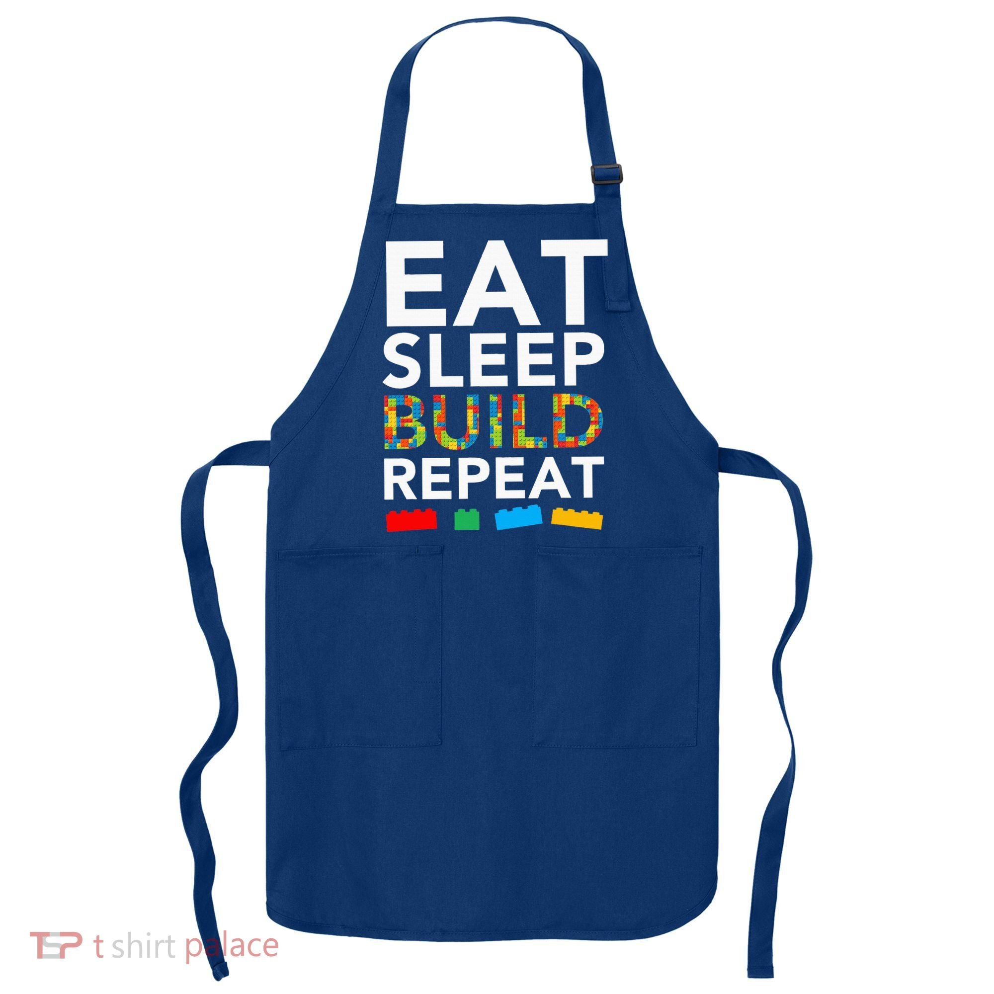 Sleep Eat Build Repeat Building Blocks Apron
