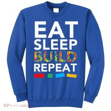 Sleep Eat Build Repeat Building Blocks Sweatshirt